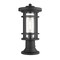 Z-Lite Jordan 1 Light Outdoor Pier Mounted Fixture, Black And Clear Seedy 570PHM-553PM-BK - alternate 1